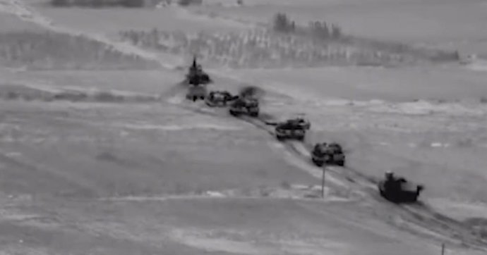 Tanques israelíes en la frontera con Gaza