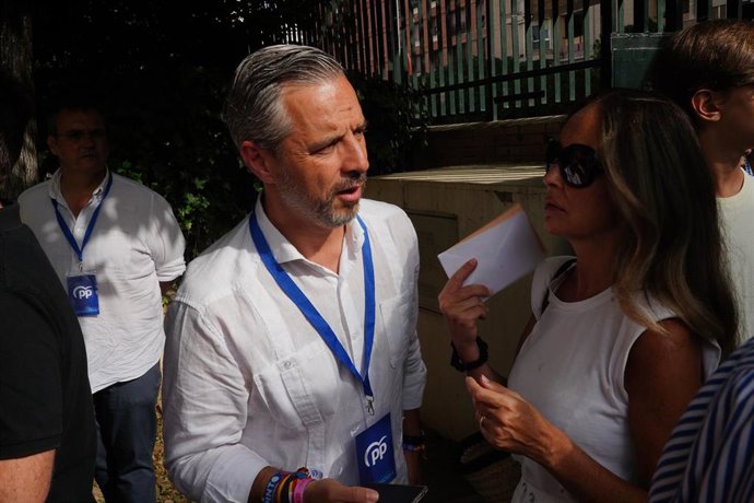 Archivo - El número uno al Congreso de los Diputados del Partido Popular de Sevilla, Juan Bravo, a 23 de julio de 2023, en Sevilla (Andalucía,España).