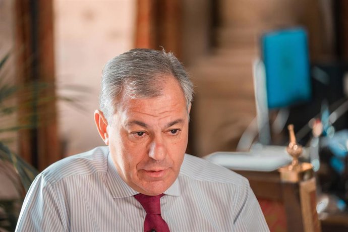 El alcalde de Sevilla, José Luis Sanz, durante una entrevista concedida a Europa Press, en foto de archivo.