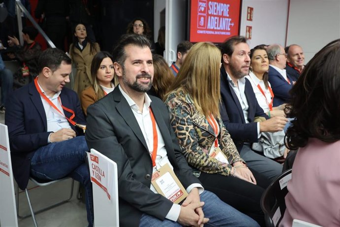 El secretario general del PSCyL, Luis Tudanca, durante el Comité Federal celebrado este sábado