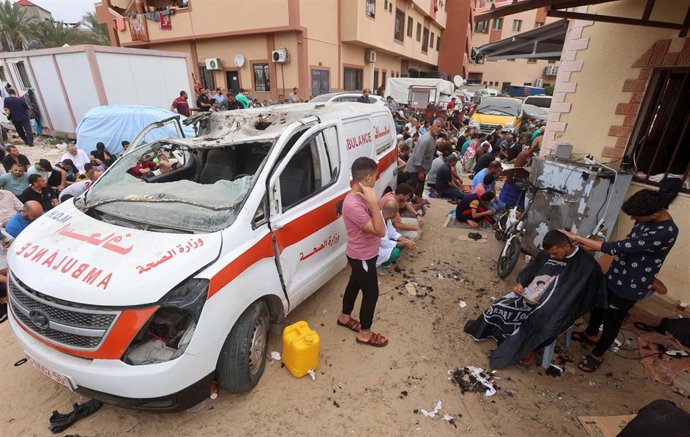 Ambulancia atacada en Gaza