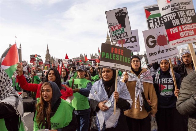 Marcha en Londres por la causa palestina - 28 de octubre de 2023