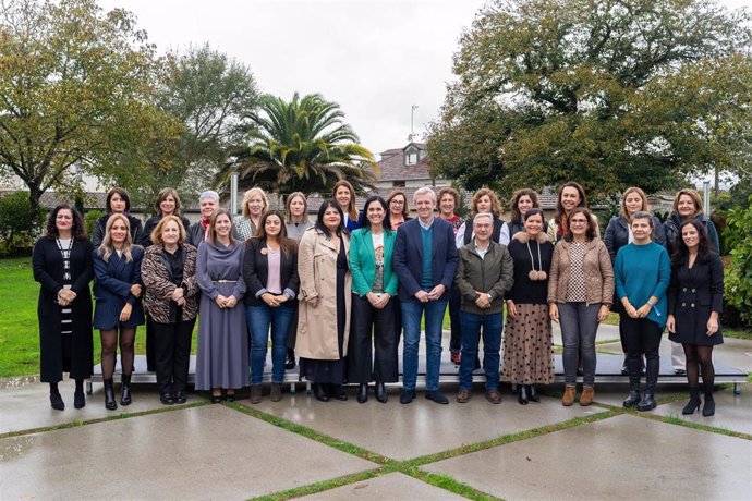 O presidente do PPdeG, Alfonso Rueda, participa no Foro Alcaldesas do PPdeG, celebrado este sábado en Boborás (Ourense)