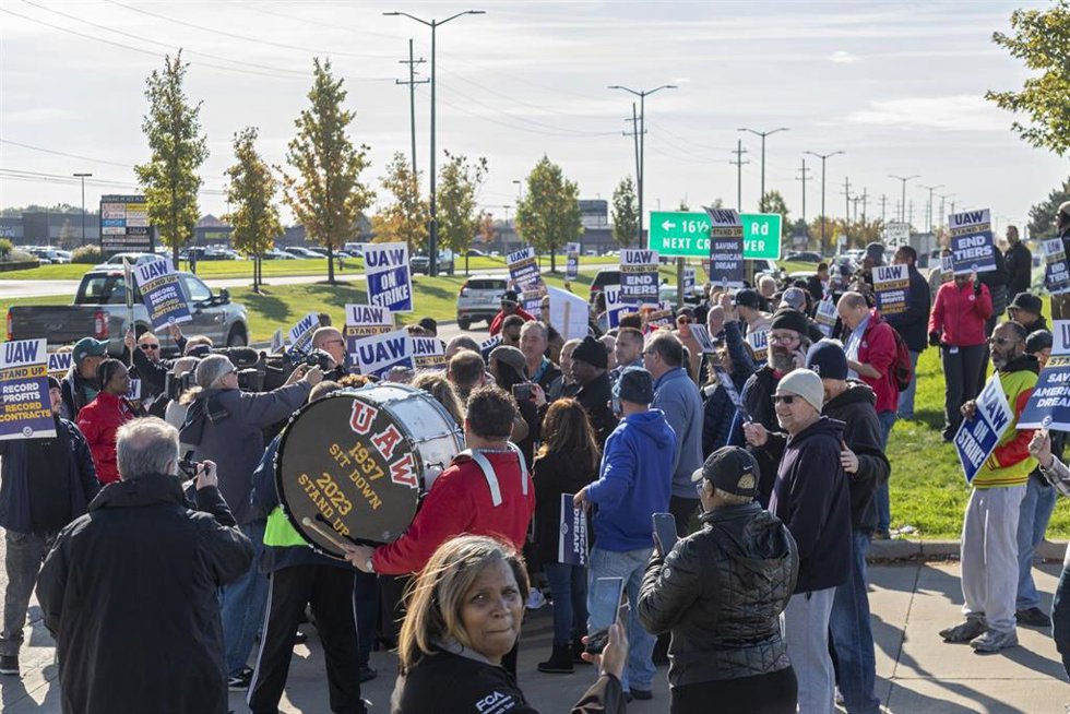 Huelga de trabajadores de la automoción en Estados Unidos