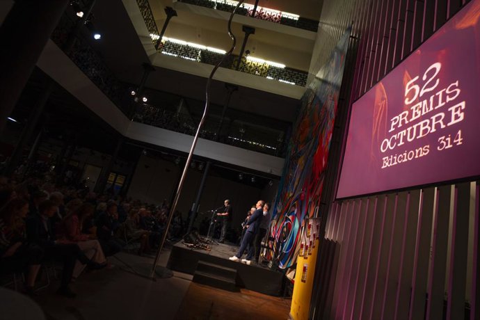 Acto de entrega de Premis Octubre, a 28 de octubre de 2023, en Valncia