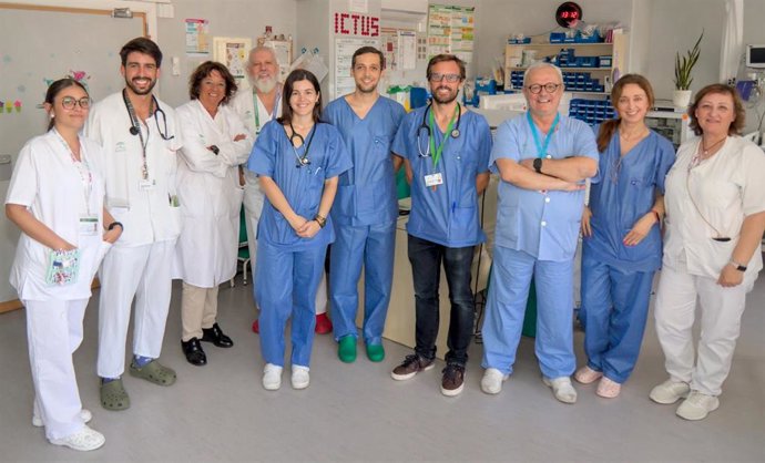 Equipo de la Unidad de Ictus del Hospital Universitario Virgen del Rocío de Sevilla.