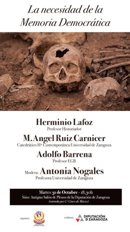 La DPZ recuerda a las víctimas de la guerra y la dictadura con una jornada sobre la memoria democrática.