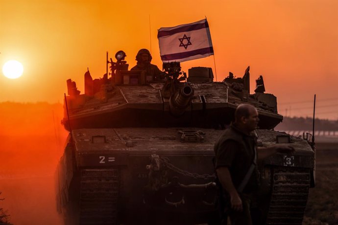Tanc israeli prop de la Franja de Gaza
