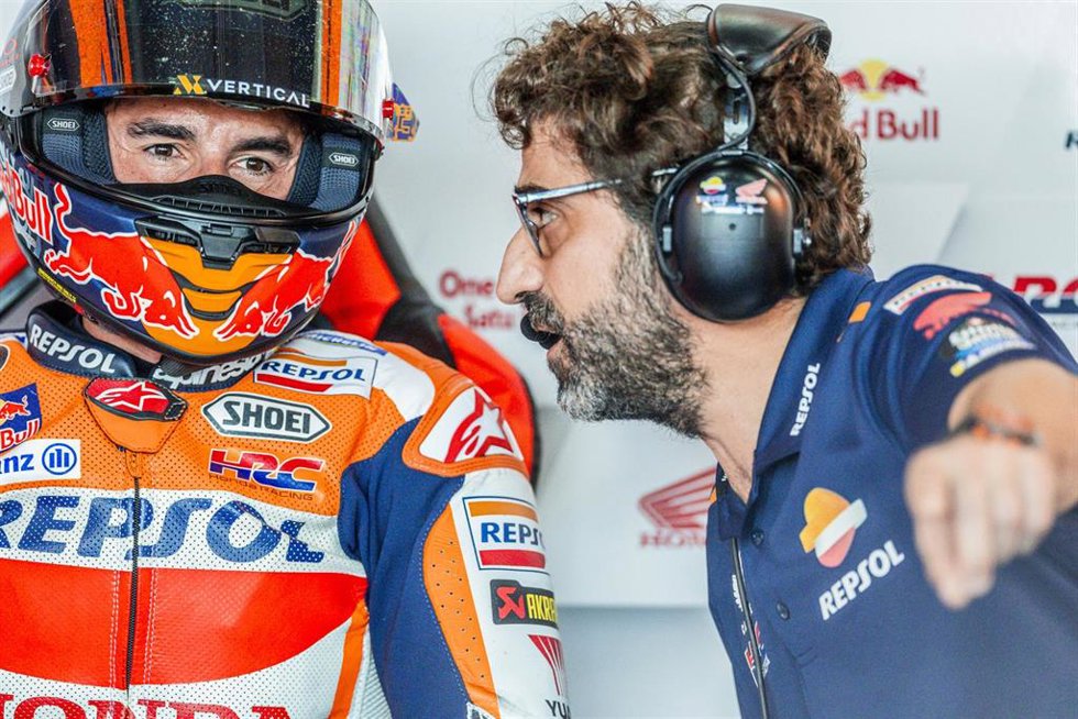 Marc Márquez y Santi Hernández