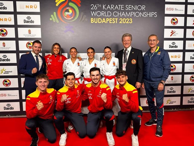 El equipo español femenino de kumite conquista el oro en el Mundial de Budapest