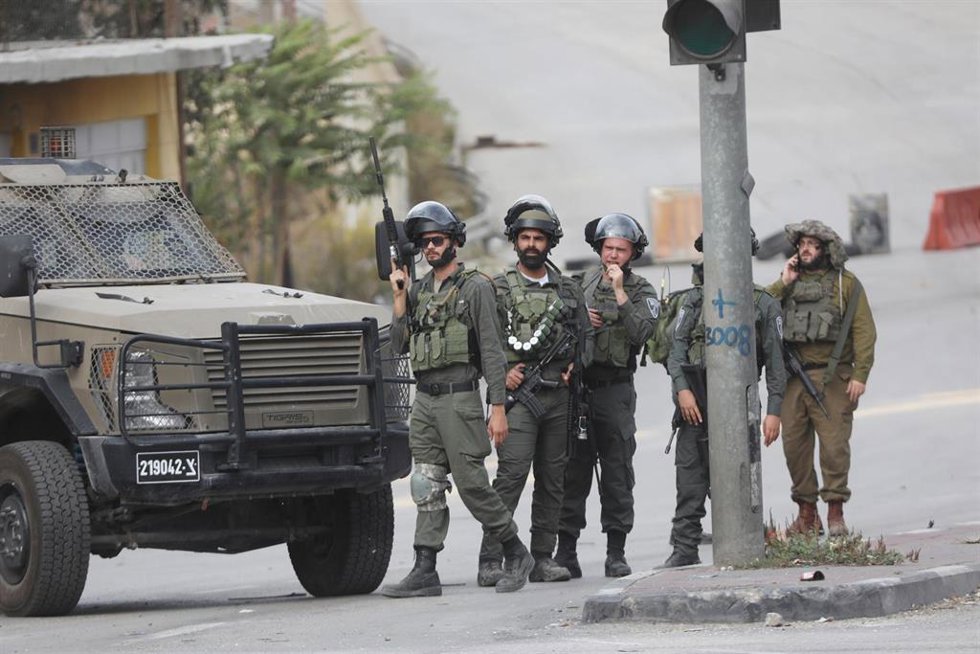 Militares israelíes en Cisjordania