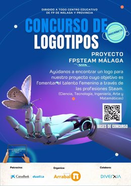 Convocan en Málaga un concurso en FP para crear logotipo de un proyecto que refuerza a la mujer en profesiones STEAM.