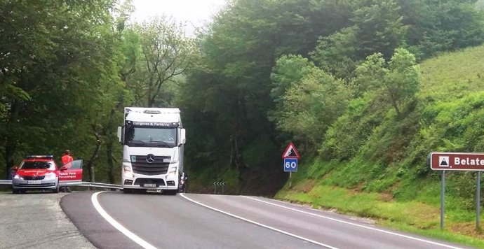 Archivo - Policía Foral de Elizondo formuló la semana pasada 10 denuncias por infracciones muy graves de tráfico 