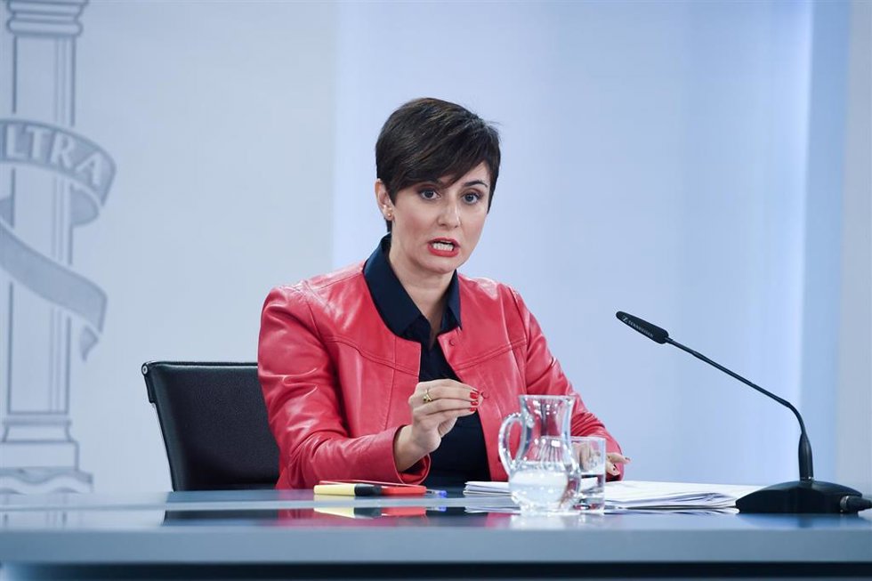 La ministra de Política Territorial y portavoz del Gobierno en funciones, Isabel Rodríguez.