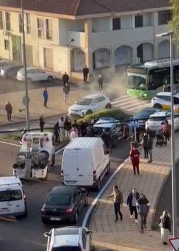 Detención del conductor temerario en Aldea Moret el pasado viernes 27 de octubre