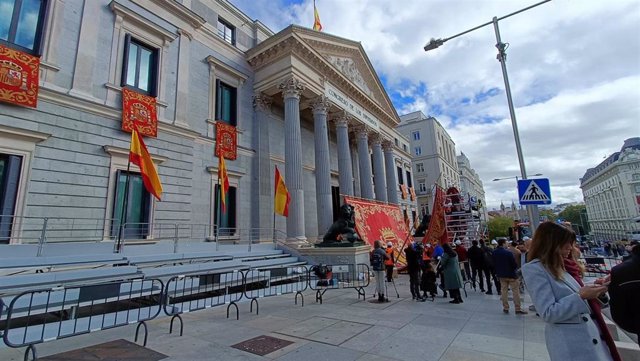 Preparativos en el Congreso para el Juramento de la Princesa Leonor