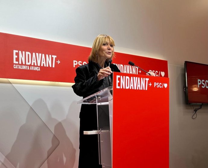 La viceprimera secretaria de Organización del PSC y presidenta de la Diputación de Barcelona, Llusa Moret,