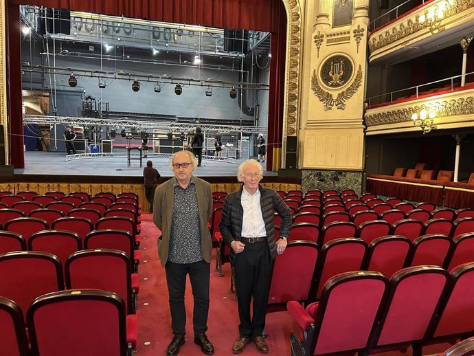 El actor Ramon Fontser y el director Albert Boadella.