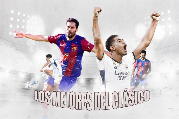 Montaje de Ilkay Gündogan (FC Barcelona) y Jude Bellingham (Real Madrid).