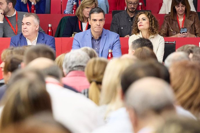 El secretario general del PSOE y presidente del Gobierno en funciones, Pedro Sánchez, preside la reunión del Comité Federal, en la sede del PSOE, a 28 de octubre de 2023, en Madrid (España), foto de archivo.