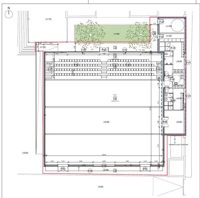 Plano del aula gimnasio