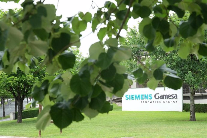 Archivo - Fachada de un edificio de Siemens Gamesa