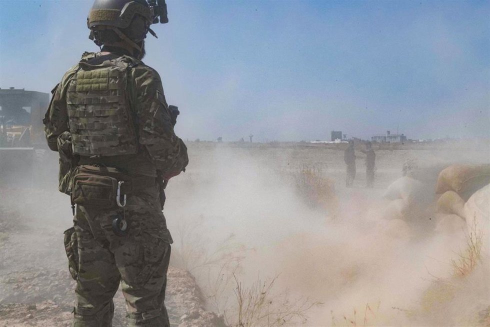 Archivo - Un militar estadounidense en Siria