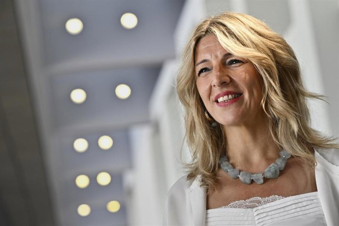 Archivo - Spanish Minister of Labour and Social Economy Yolanda Diaz pictured during the Employment, Social Policy, Health and Consumer Affairs Council meeting, in Luxembourg city, Monday 12 June 2023.