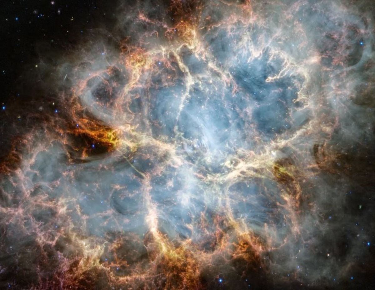 Webb alcanza detalles nunca vistos en la Nebulosa del Cangrejo