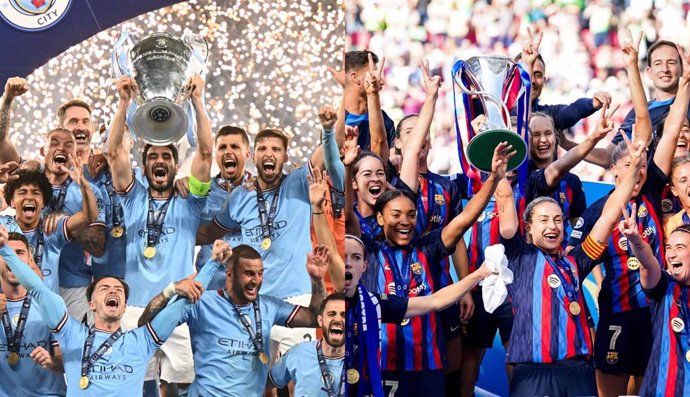 Manchester City y Bara, elegidos mejores clubes de 2023 en la gala del Balón de Oro