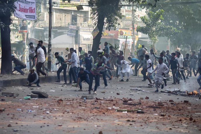 Manifestación en Bangladesh