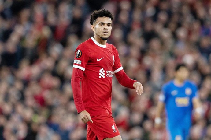 Luis Díaz con el Liverpool