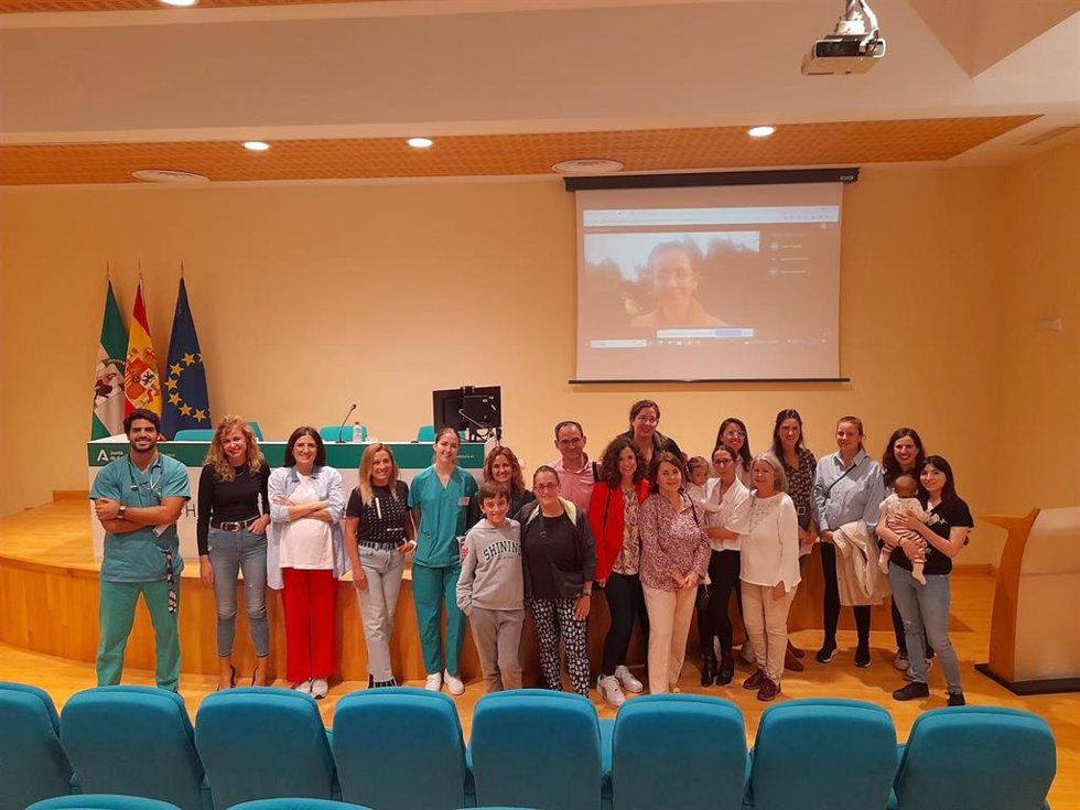 Participantes en los talleres sobre lactancia materna.
