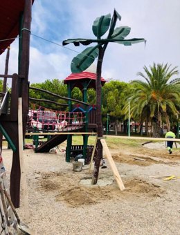 Operarios en la Ciudad de los Niños