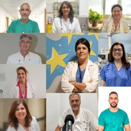 Participantes en el primer episodio de la cuarta temporada de 'Un Podcast de Salud'.