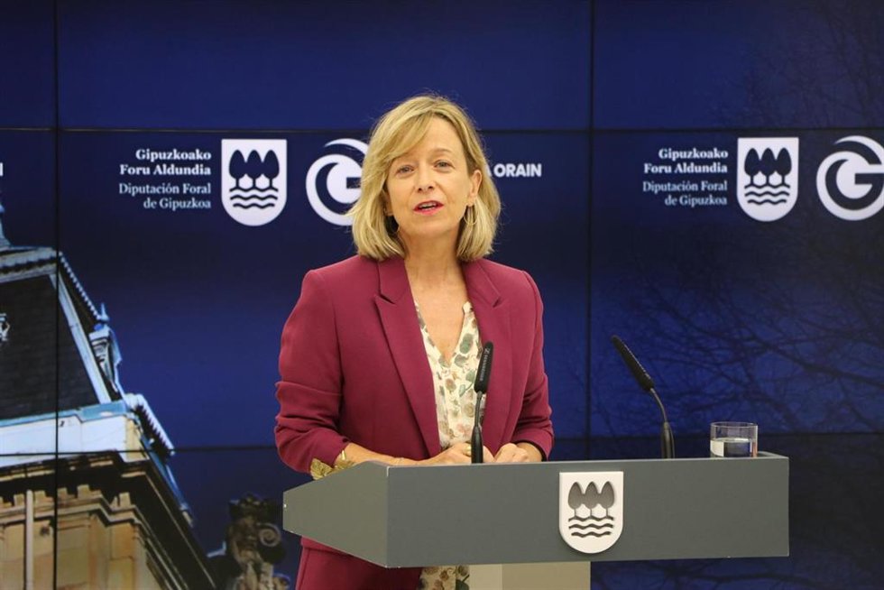 Archivo - La diputada general de Gipuzkoa, Eider Mendoza