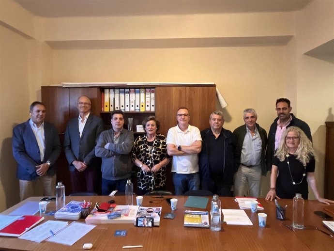 Acto de firman la ampliación del convenio provincial de hostelería de Málaga hasta el año 2027