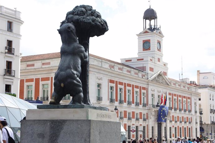 Archivo - Fachada de la Real Casa de Correos, a 2 de julio de 2023, en Madrid (España). 