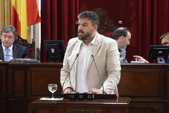 Archivo - El portavoz de MÉS per Mallorca en el Parlament, Lluís Apesteguia. Archivo.