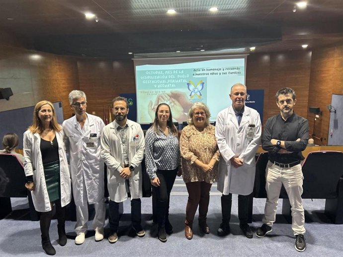 Homenaje que ha rendido este martes el Grupo Duelo Perinatal Mariposas Blancas a los niños y sus familiares en Talavera
