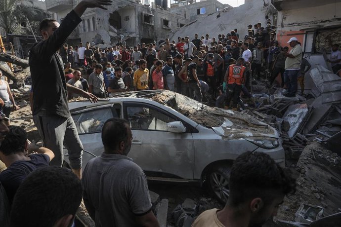 Ciudad palestina de Rafah tras ser atacada