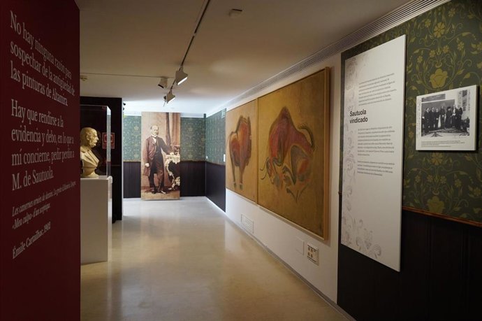 Exposición 'Rasgar el tupido velo' dedicada a Marcelino Sanz de Sautuola