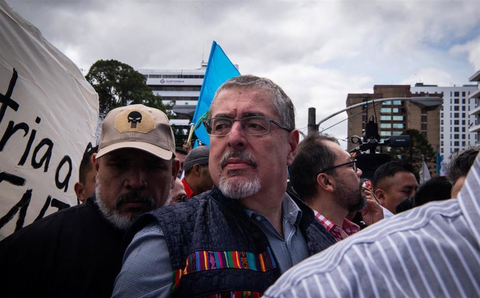 El presidente electo de Guatemala, Bernardo Arévalo