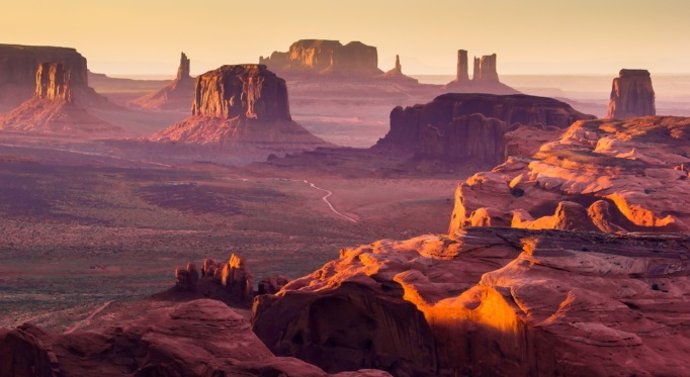 The Monument Valley.
