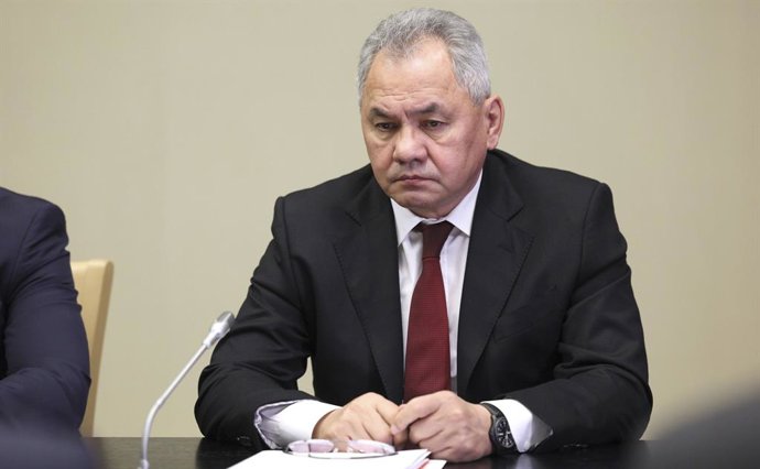 October 30, 2023, Novo-Ogaryovo, Moscow Oblast, Russia: Russian Defense Minister Sergei Shoigu during a face-to-face meeting of the Security Council chaired by President Vladimir Putin at the Novo-Ogaryovo presidential state residence, October 30, 2023 