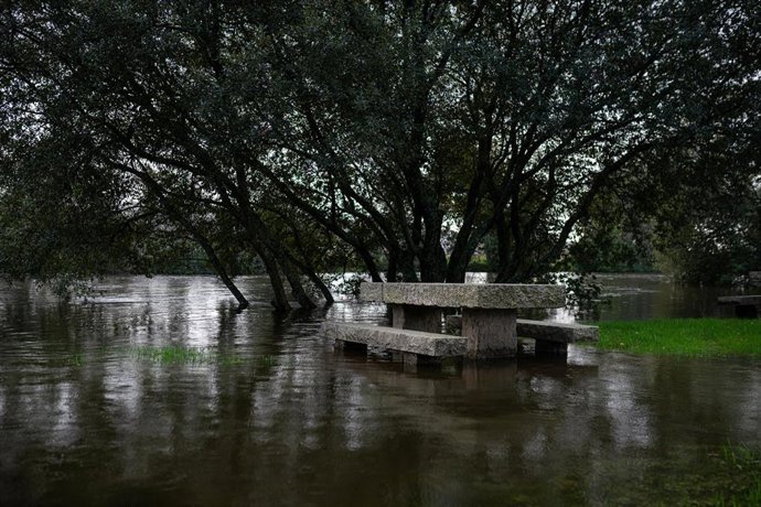 Inundación de un club náutico en Pontevedra