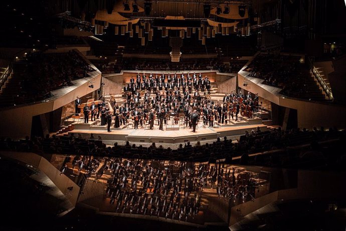 Archivo - El Auditorio acoge a la Rundfunk-Sinfonieorchester Berlín, en la celebración del centenario de su fundación.