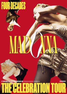 Cartell de la gira mundial de Madonna 'The Celebration Tour'