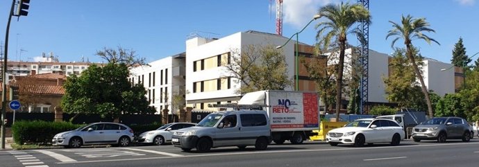 Situación actual de la parcela número 40 de la avenida de la Palmera, en Sevilla.