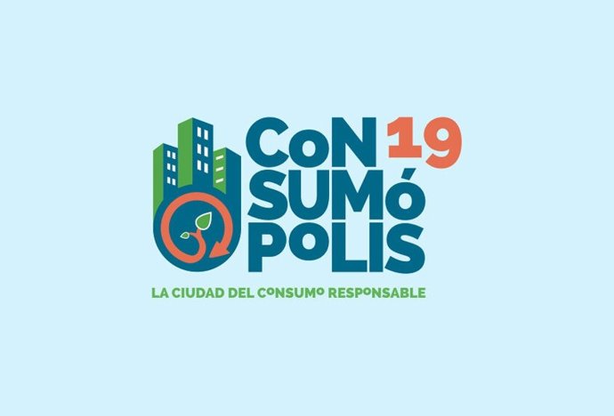 Logo de Consumópolis'19, el concurso escolar promovido por la Dirección General de Consumo de la Junta de Andalucía.